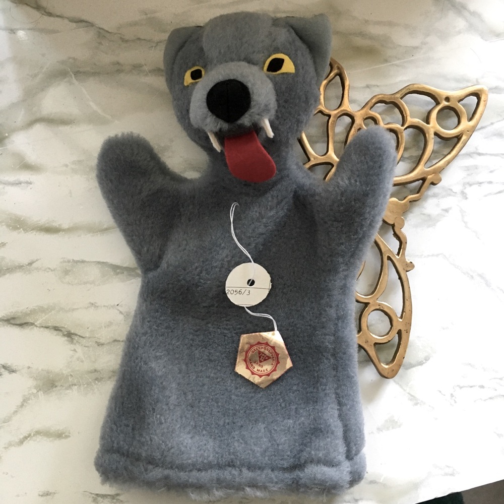 Wolf - MORAVSKA BRNO Handmade Czech puppet NWT